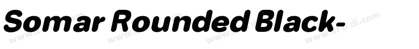 Somar Rounded Black字体转换 Somar Rounded Black字体转换